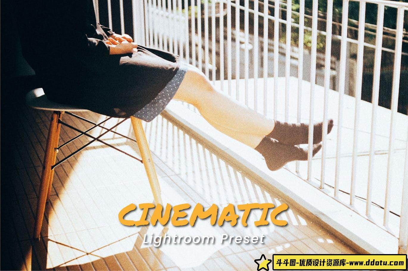 电影胶片人像后期调色Lightroom预设 Cinematic Lightroom Preset-斗斗图