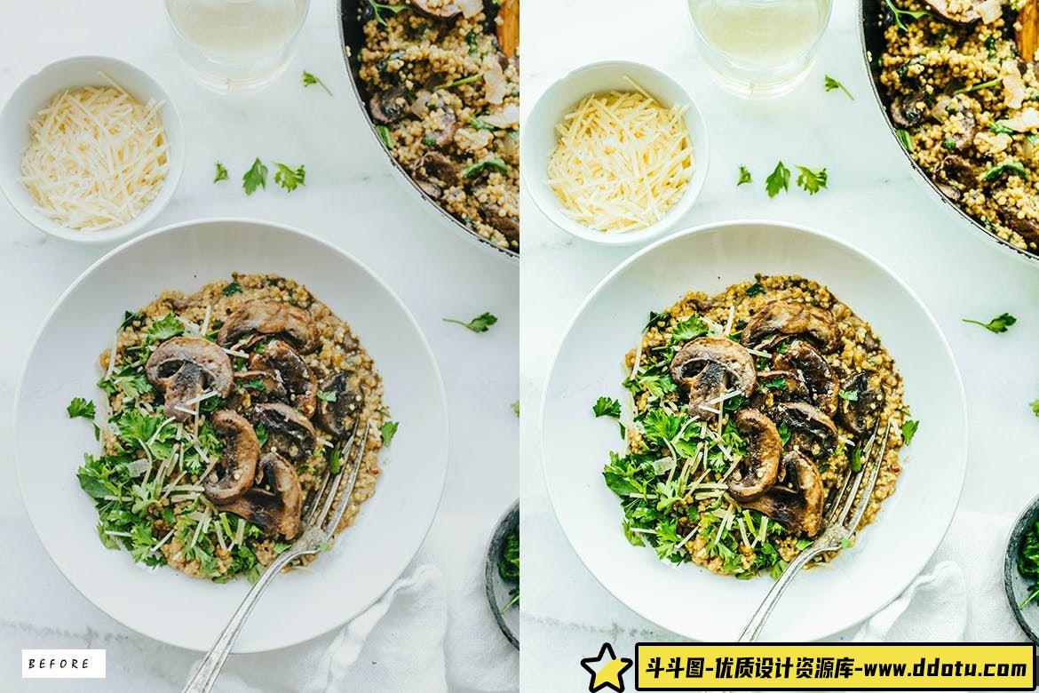 明亮通透美食后期调色Lightroom预设 Bright Food Lightroom Presets-斗斗图