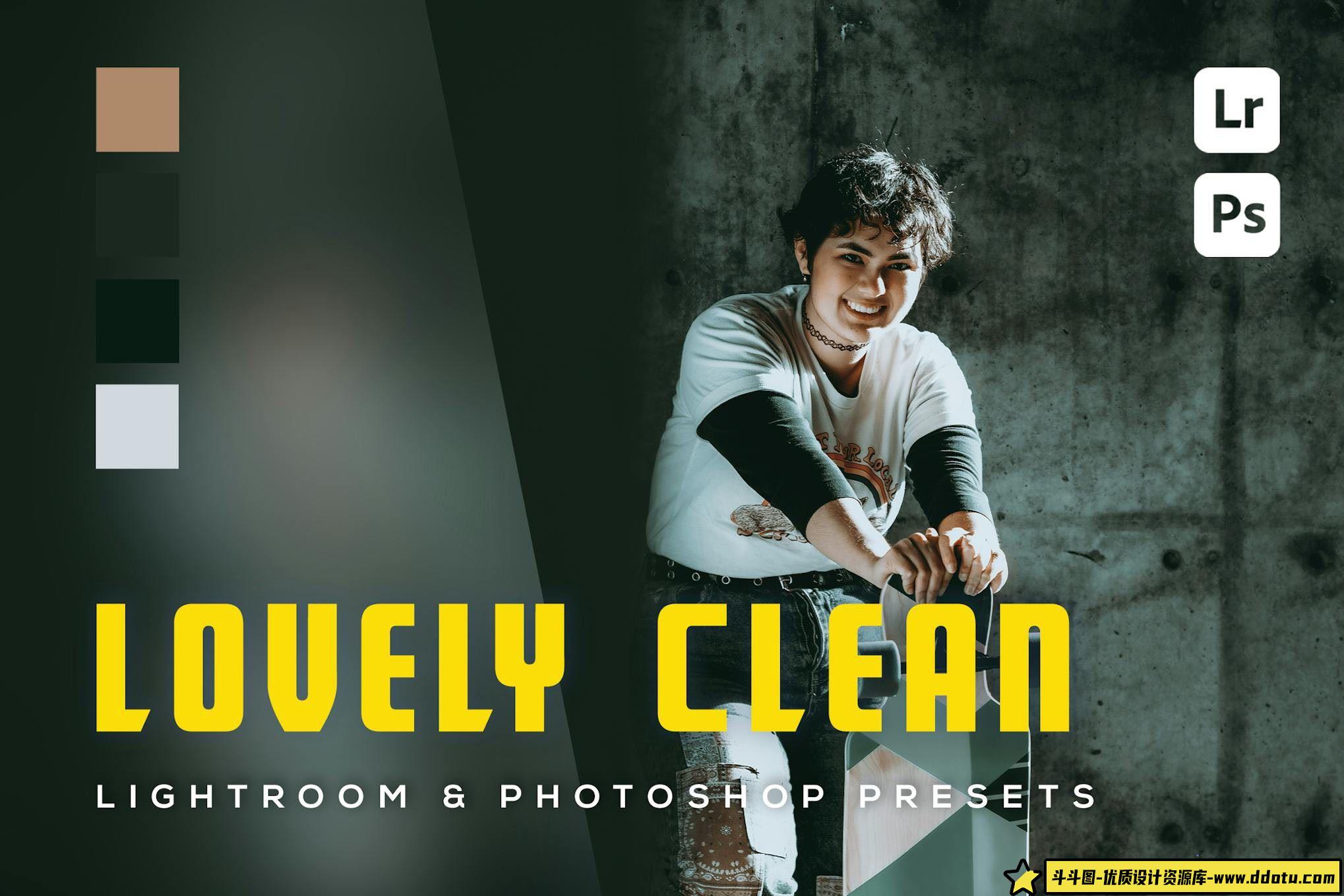 干净的影视色彩LR预设 Lovely Clean Lightroom  Presets-斗斗图