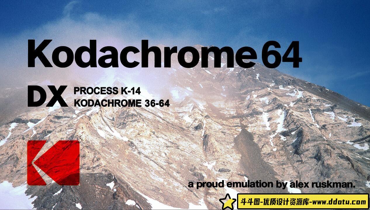 适用于Lightroom的Kodak柯达影视胶片Kodachrome 64预设-斗斗图