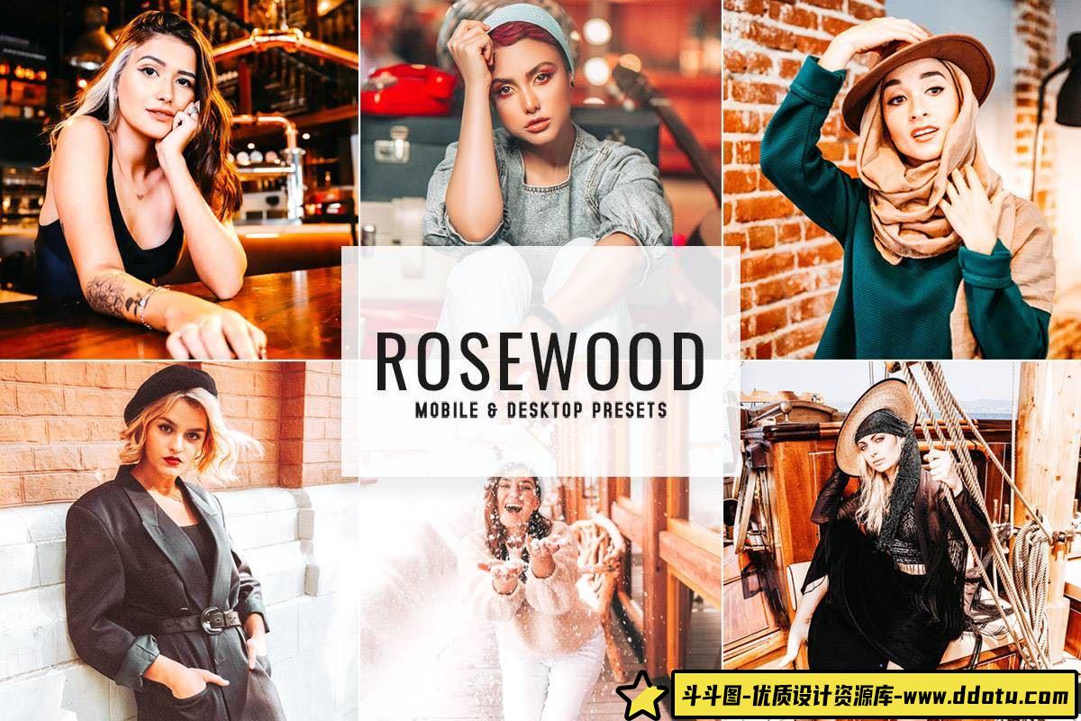 人像LR预设：Rosewood Lightroom套件-斗斗图