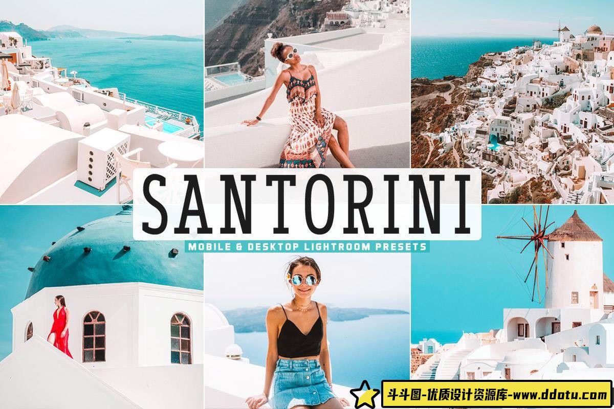 Santorini风光LR预设：手机与桌面版-斗斗图