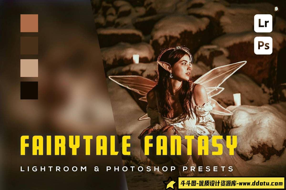 梦幻童话人像LR预设：Lightroom和Photoshop专用的Fairytale Fantasy预设-斗斗图