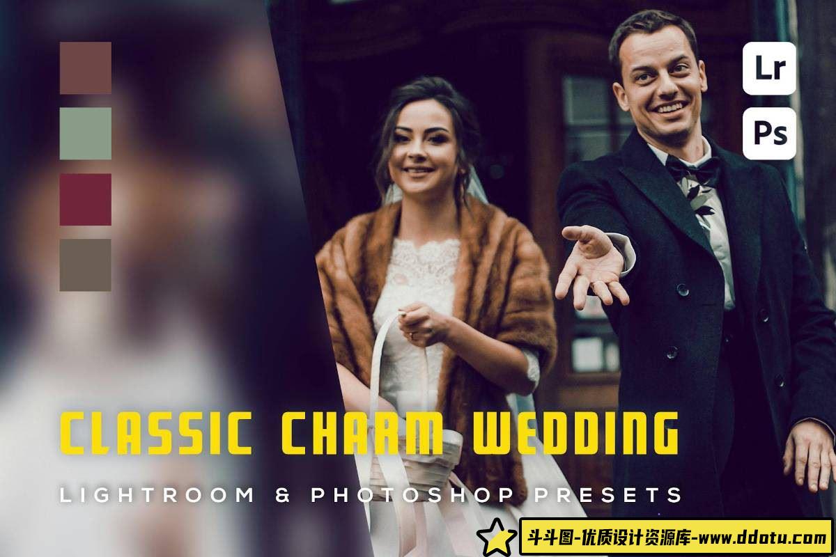 经典魅力婚礼色彩：婚礼专用Lightroom预设，让你的婚礼照片焕发电影般的光彩-斗斗图