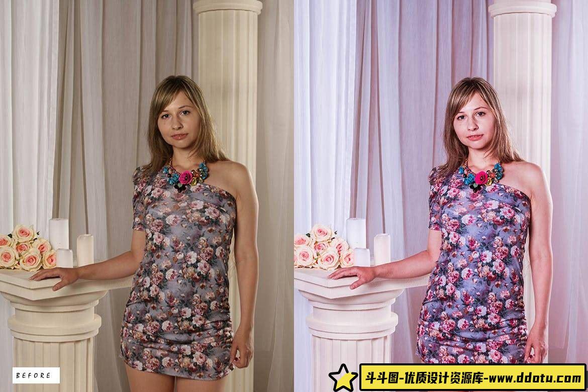 专业紫色胶片风格人像LR预设 – Brachyscome Nature Lightroom调色包