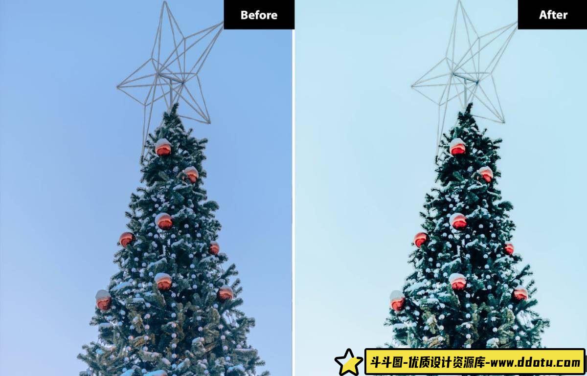 冬季风光LR预设:电影感Lightroom和Photoshop预设,让你的照片焕发冬日魔力