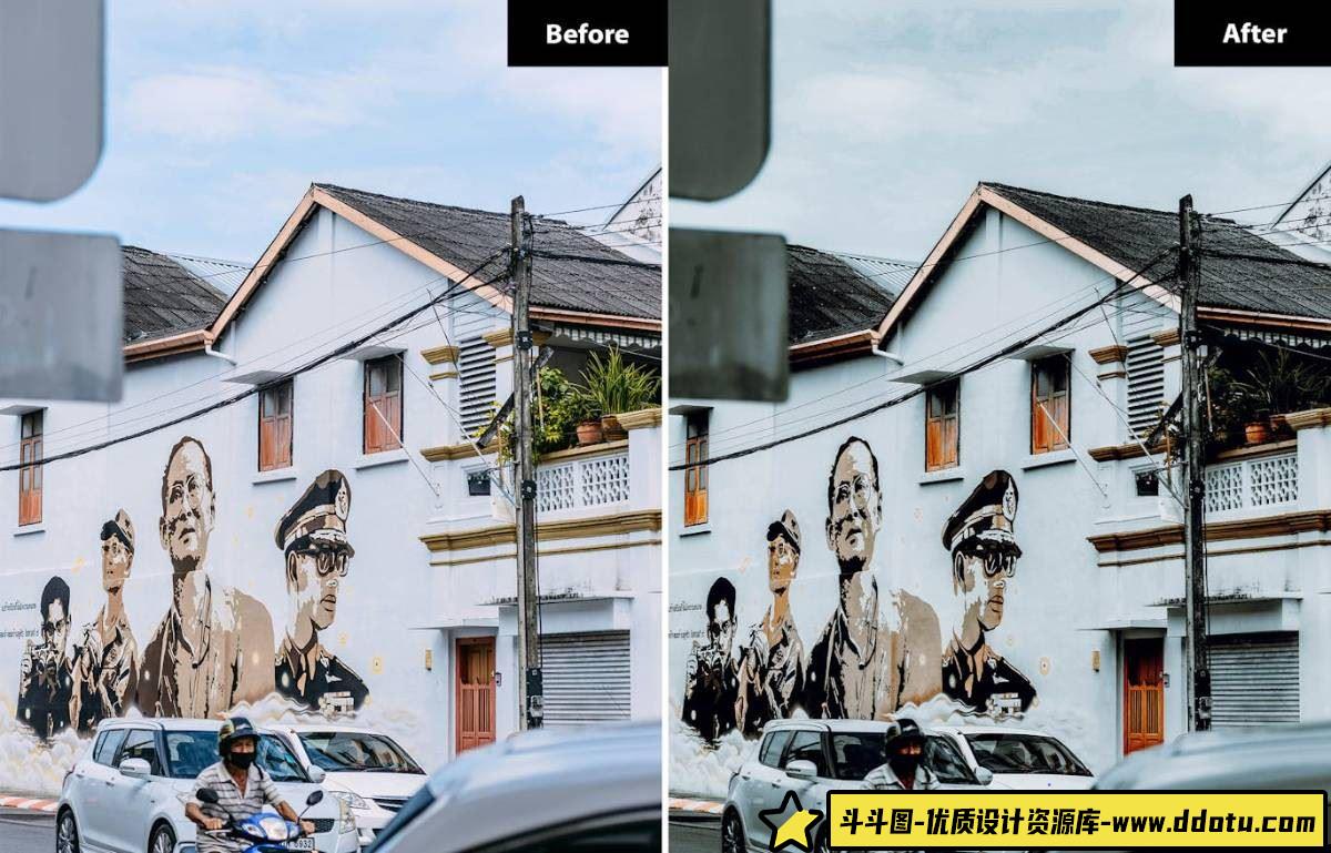 黑暗街拍与风光摄影的完美结合：Matte Black LR预设和Photoshop预设，提升您的创意作品。