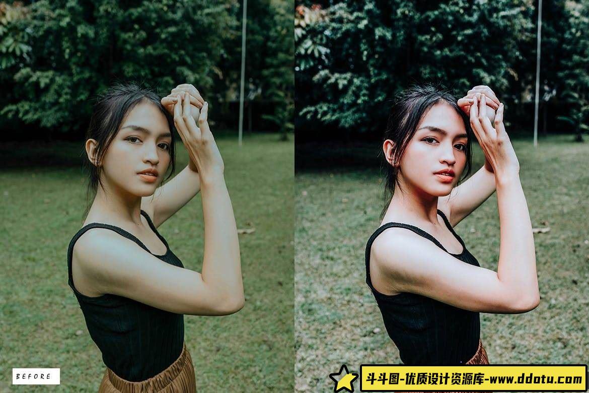 时尚胶片人像调色利器：Anthericum人像LR预设，让你的照片焕发光彩