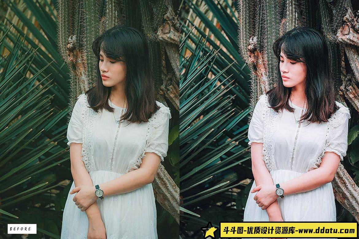 时尚胶片人像调色利器：Anthericum人像LR预设，让你的照片焕发光彩