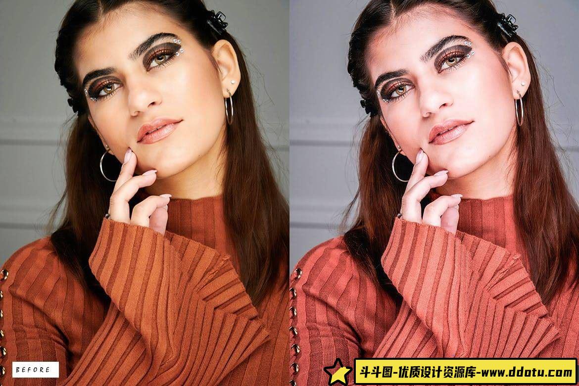 时尚胶片人像调色利器：Anthericum人像LR预设，让你的照片焕发光彩