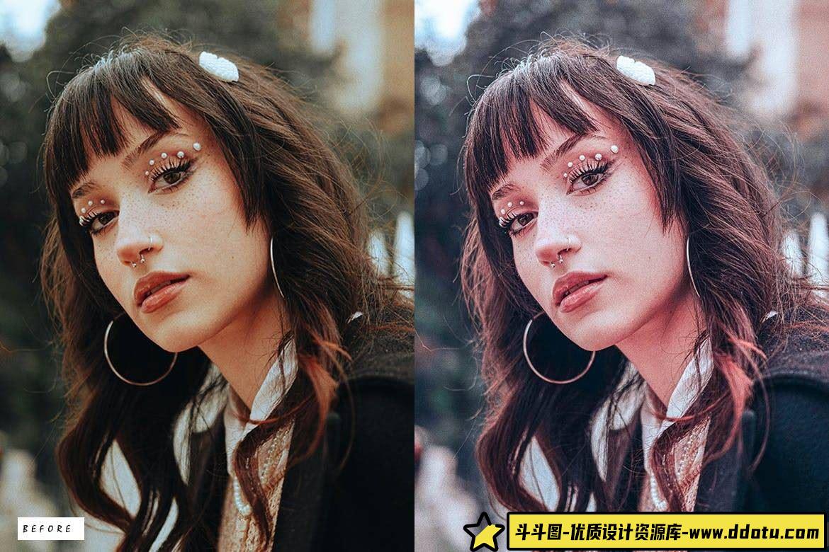 时尚胶片人像调色利器：Anthericum人像LR预设，让你的照片焕发光彩