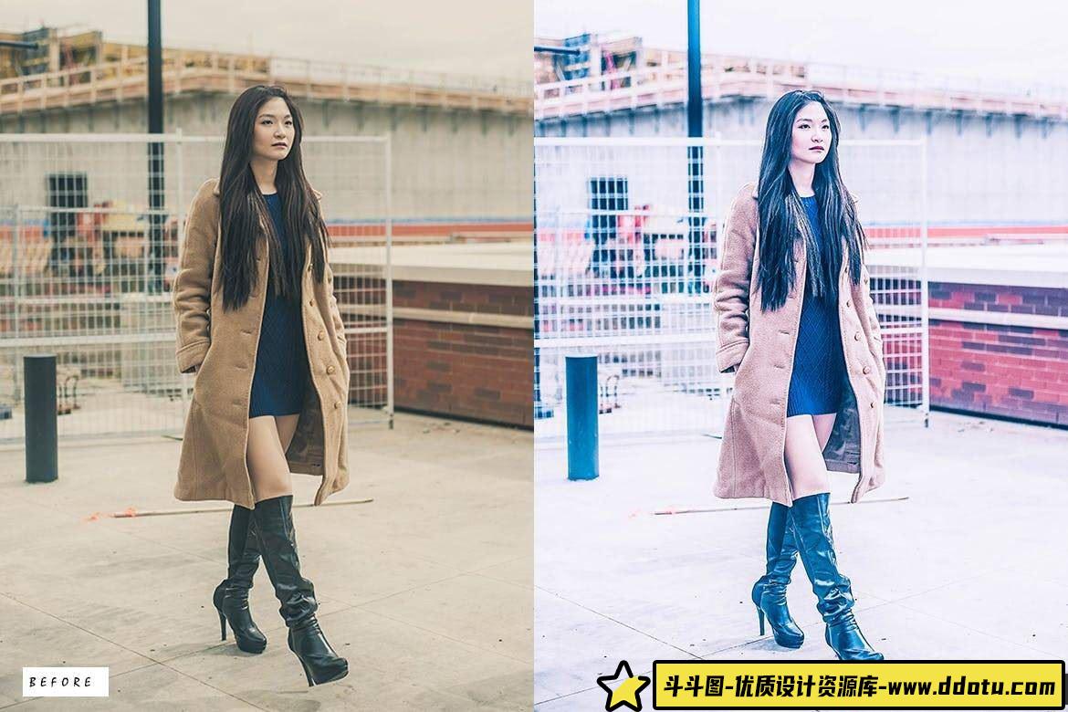 时尚电影色调人像调色，LR预设Aconite为你打造完美人像照片