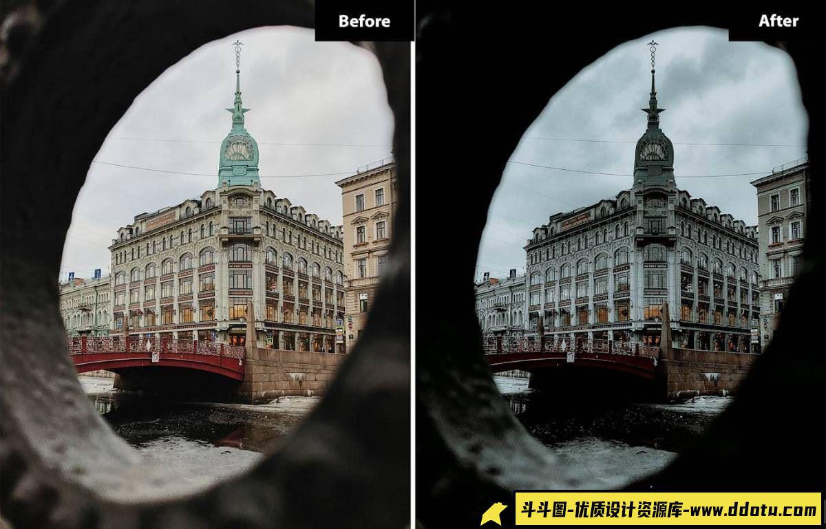 “6款城市建筑风光调色LR预设，完美打造电影感风光大片 | Lightroom和Photoshop必备”