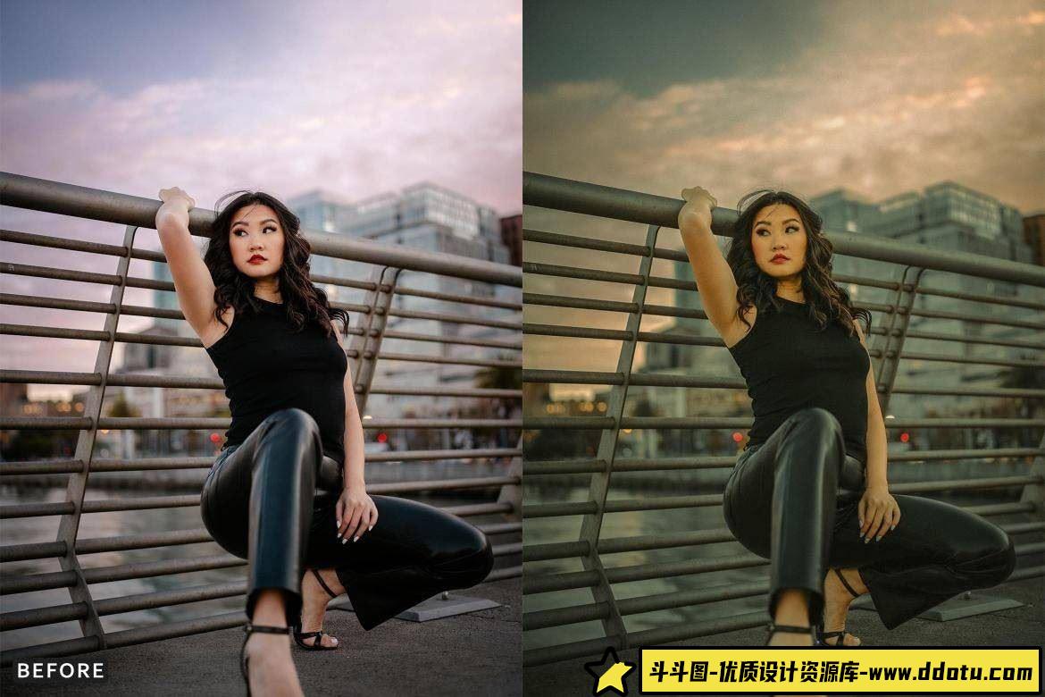 城市电影风格人像调色：Dark Aesthetic Lightroom预设包，让你的照片瞬间提升艺术感