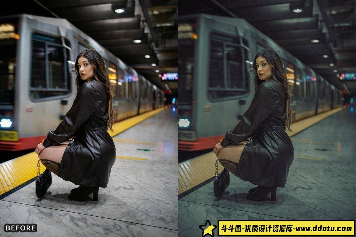 城市电影风格人像调色：Dark Aesthetic Lightroom预设包，让你的照片瞬间提升艺术感