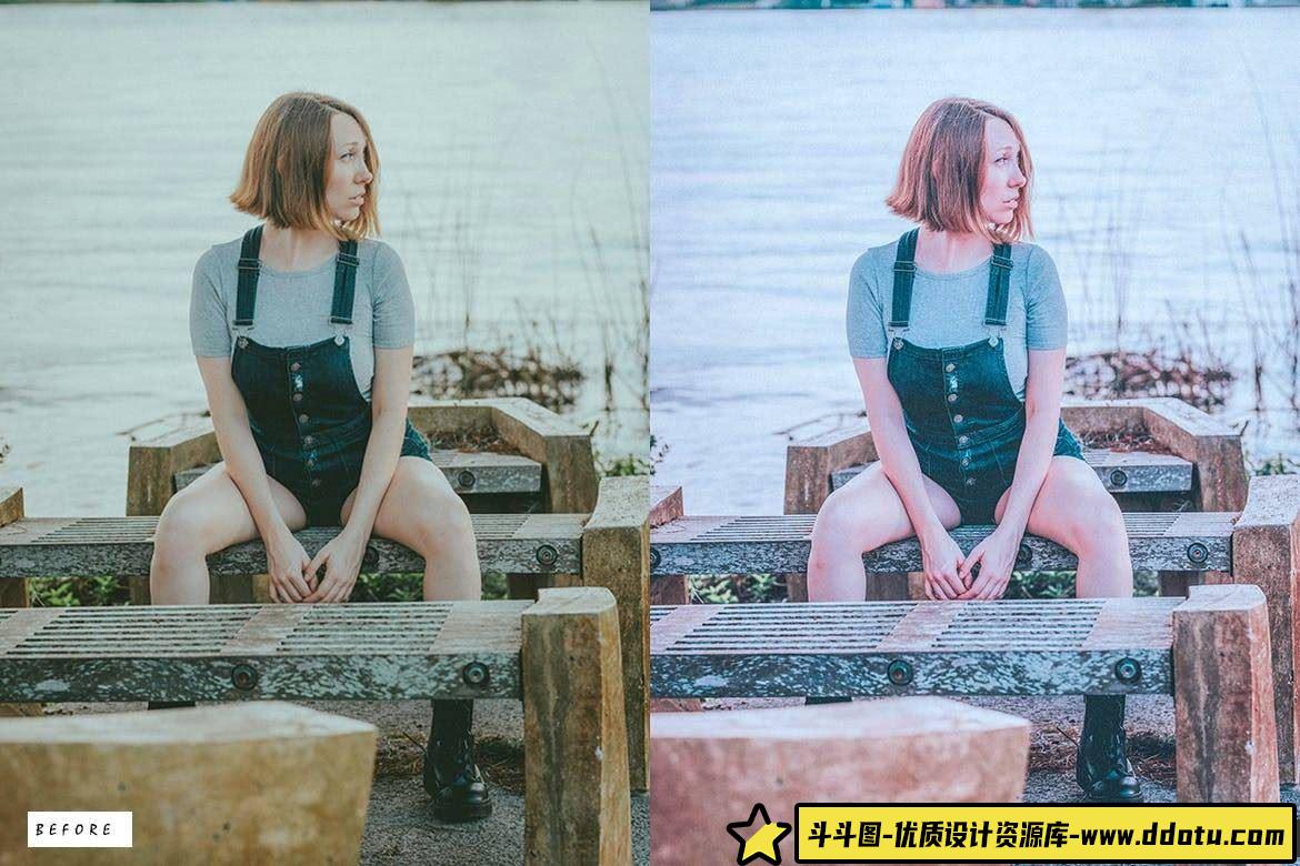 浪漫紫色调人像LR预设:胶片质感Lightroom调色,让你的照片焕发自然之美