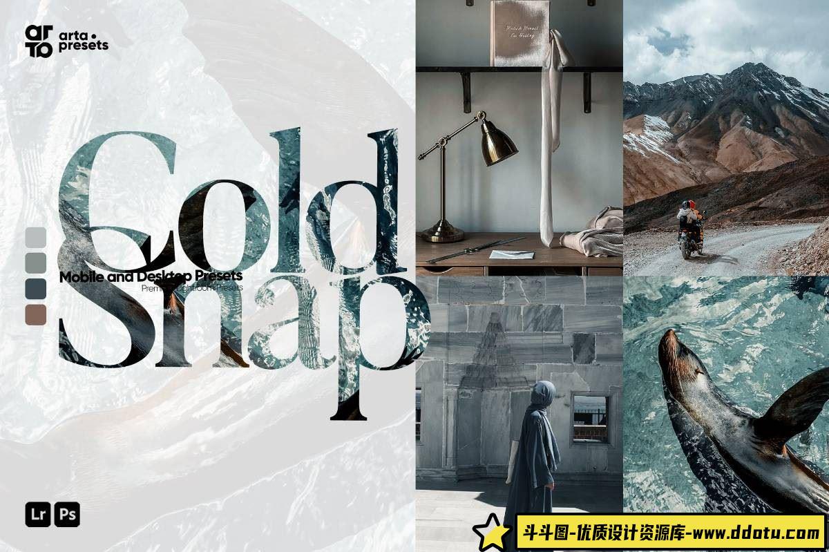 风光LR预设：捕捉情绪与电影感，ARTA – Cold Snap Lightroom预设助你调色如专业-斗斗图