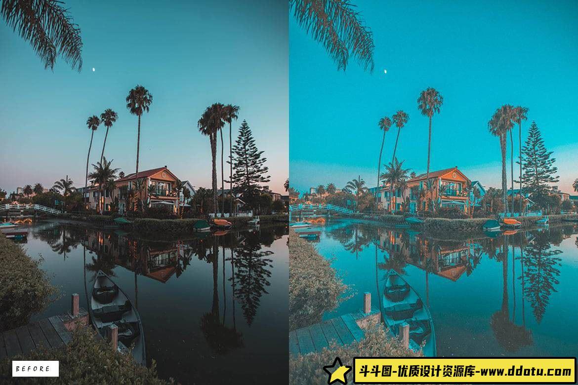 旅拍LR预设青橙色调电影风光Lightroom预设 Orange Teal Lightroom Presets