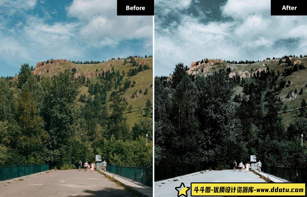 豪华电影风光LR预设：Luxe Lens LR & PS预设套装-斗斗图