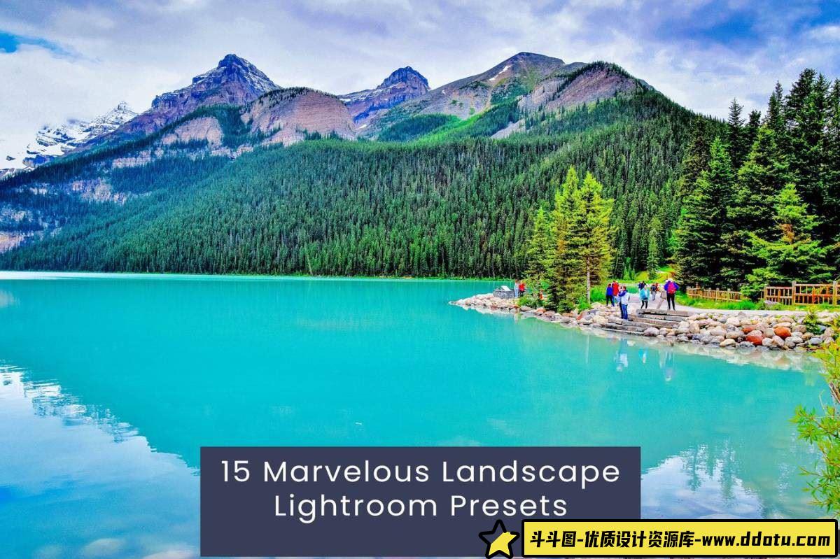旅行电影风光LR预设：令人惊叹的风景摄影调色预设 Marvelous Landscape LR Presets-斗斗图