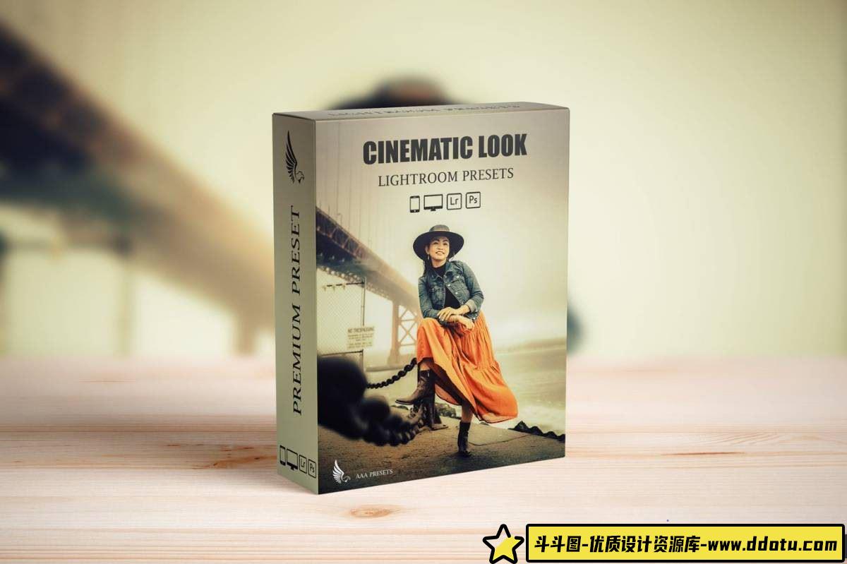 胶片LR预设复古电影人像Lightroom预设 Cinematics Look Presets Pack-斗斗图