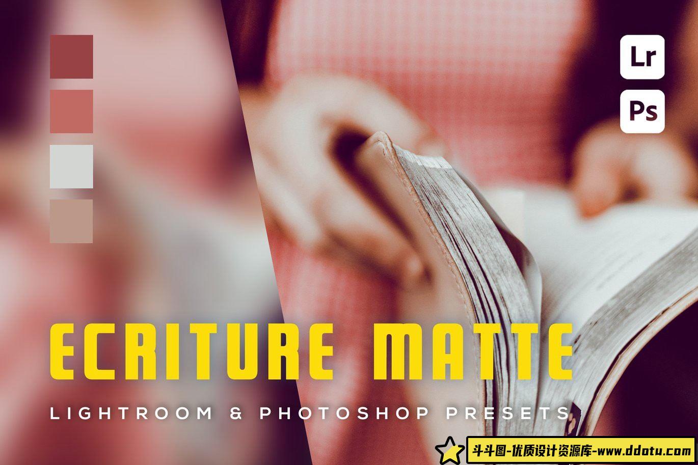 胶片风格LR预设：Ecriture磨砂电影色彩效果，适用于Lightroom与Photoshop-斗斗图