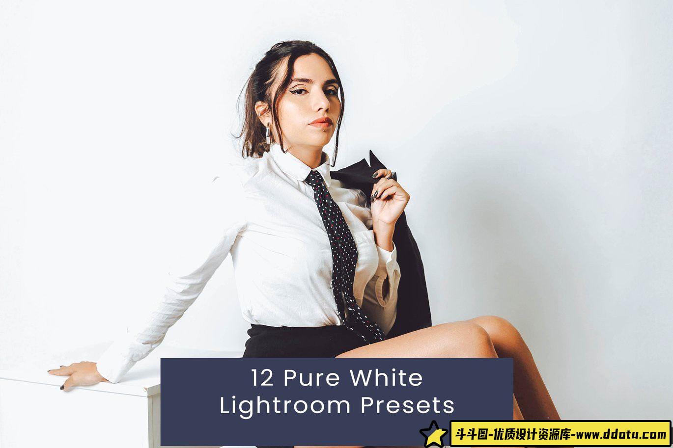 时尚电影胶片风格人像LR预设：Pure White Lightroom预设集助你提升摄影效果-斗斗图
