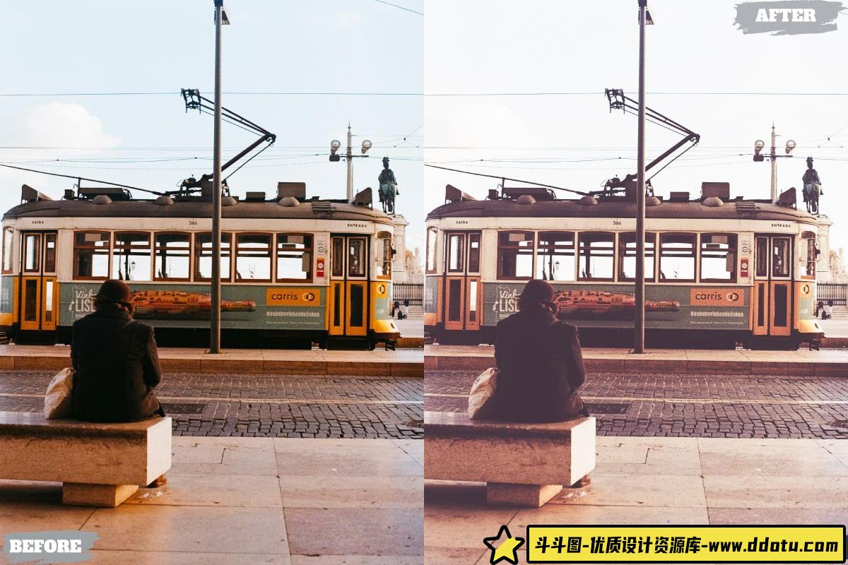 优雅胶片风格LR预设：适用于桌面和移动设备的电影人像编辑工具