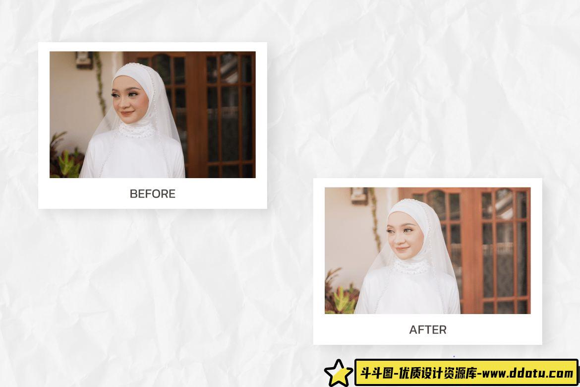 完美婚礼胶片风格：Fleur西式人像LR预设，让你的Lightroom编辑更轻松！