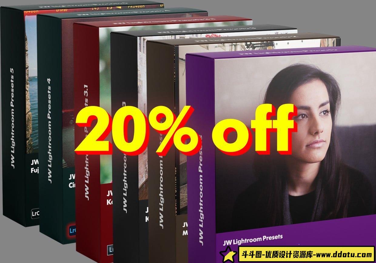 七套胶片模拟LR预设合集：Jamie Windsor经典系列1至5，助你轻松调色！-斗斗图
