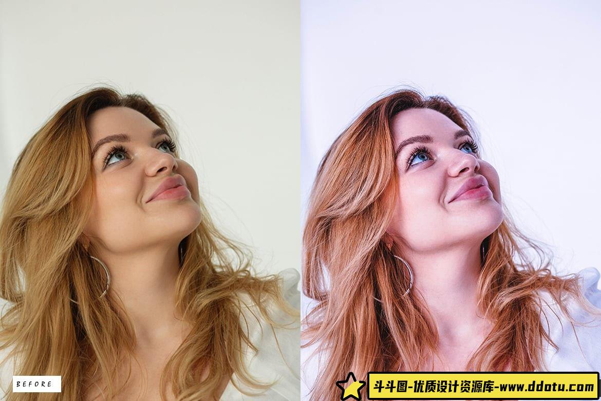 温暖明亮的胶片人像LR预设：Gold Santorini Lightroom效果尽在掌握！