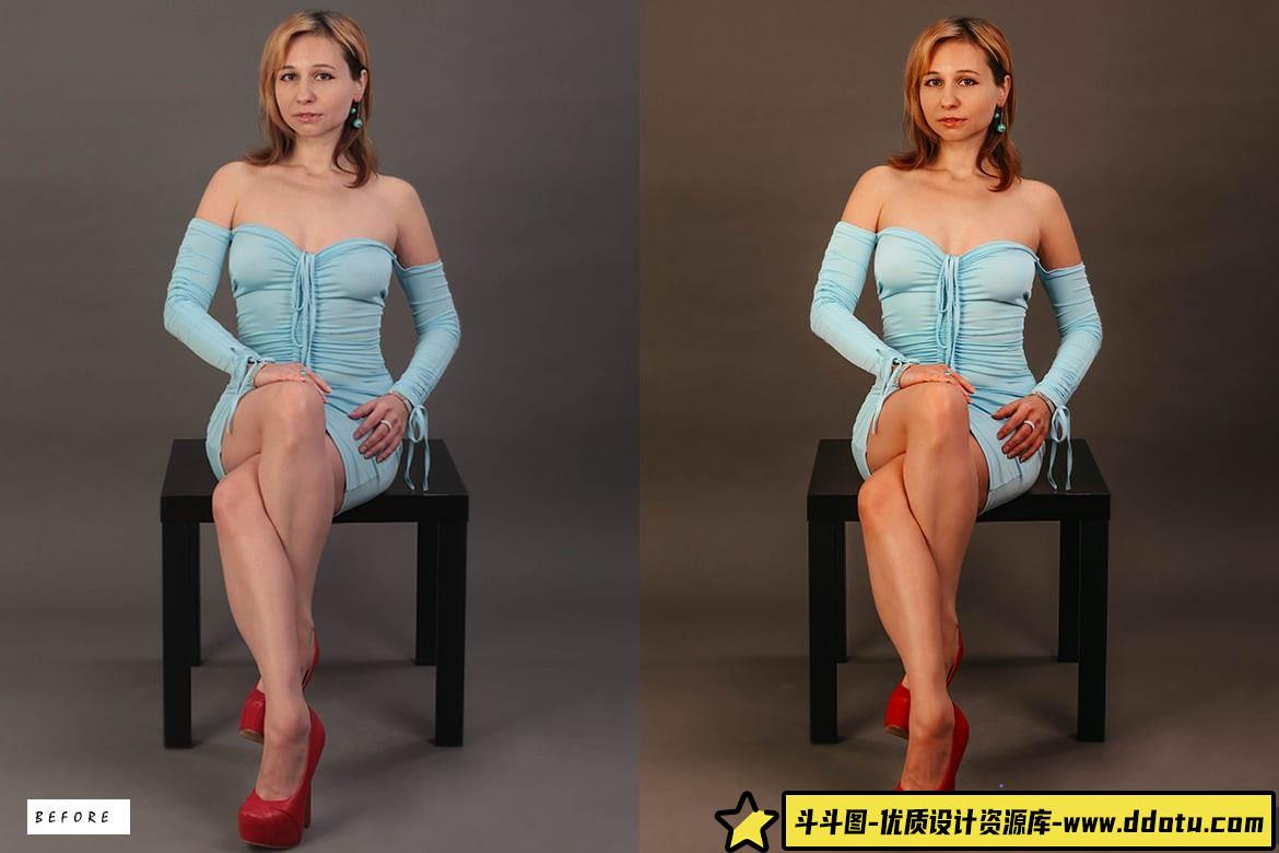 温暖明亮的胶片人像LR预设：Gold Santorini Lightroom效果尽在掌握！