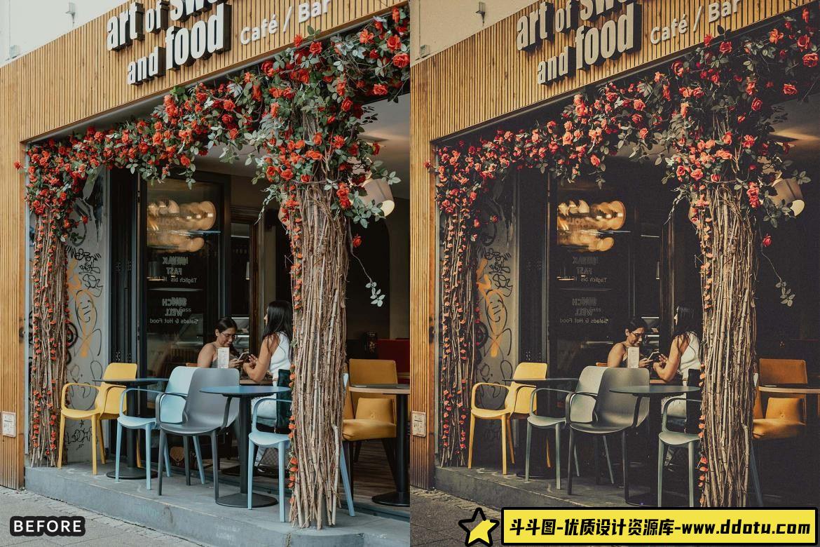 复古城市旅拍必备：LR预设打造电影感街拍效果的Urban Matte Black风格