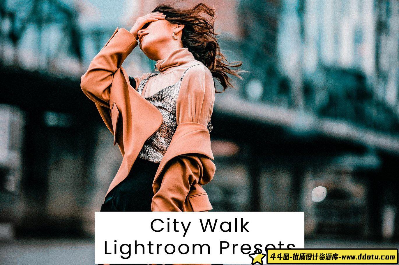 城市人像电影胶片LR预设：轻松打造完美City Walk摄影效果的Lightroom工具-斗斗图