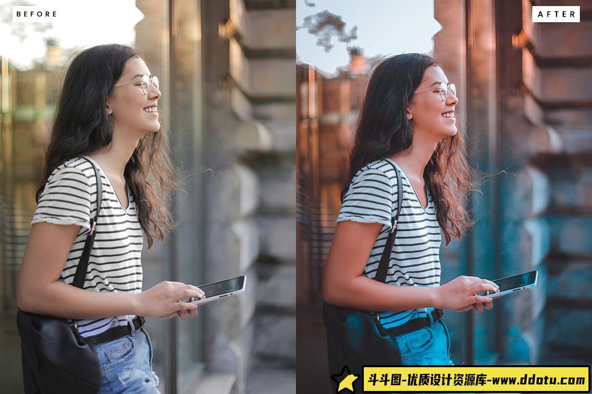 城市人像电影胶片LR预设：轻松打造完美City Walk摄影效果的Lightroom工具