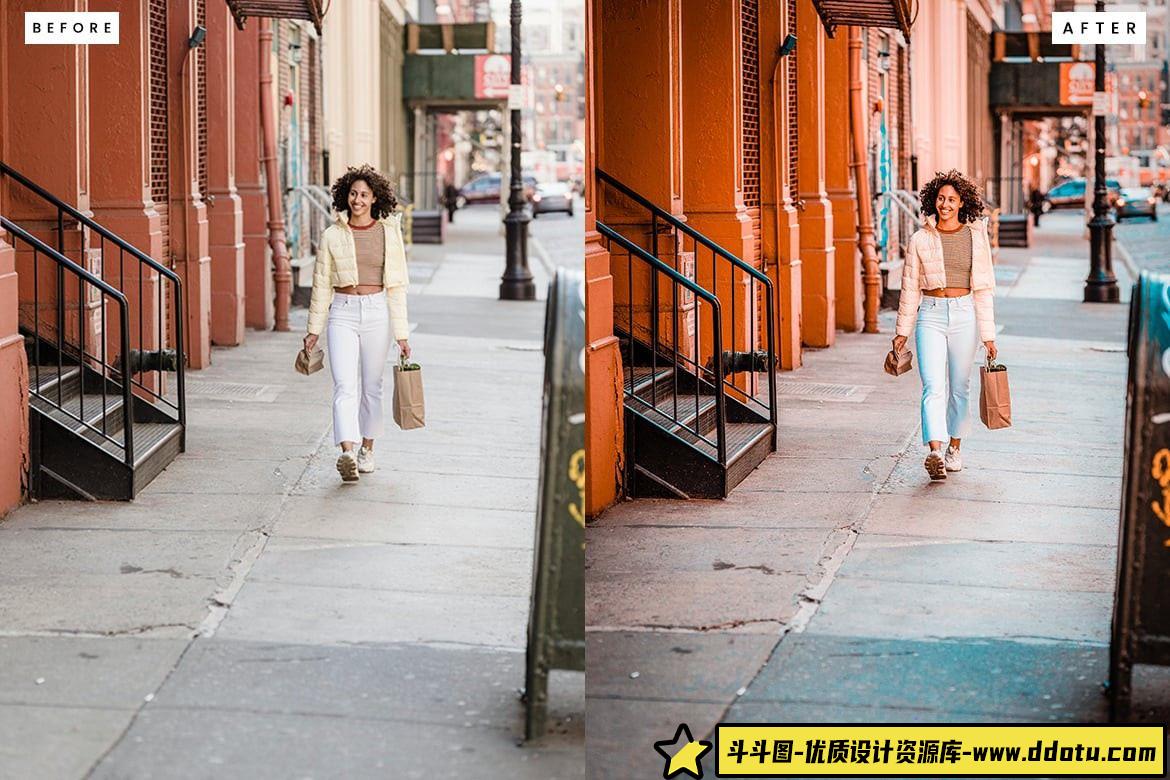 城市人像电影胶片LR预设：轻松打造完美City Walk摄影效果的Lightroom工具