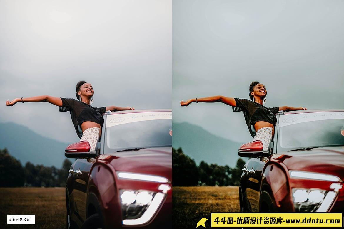 12款风光LR预设：为你的公路旅行增添电影色彩的Lightroom调色方案