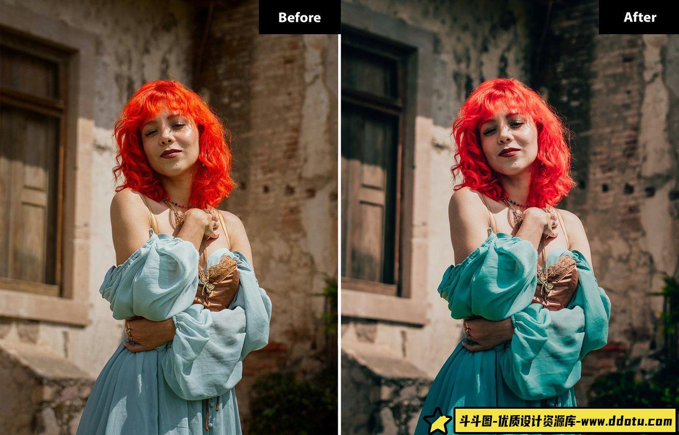 电影胶片风格的Cottagecore人像LR预设：为你的摄影作品增添生活气息