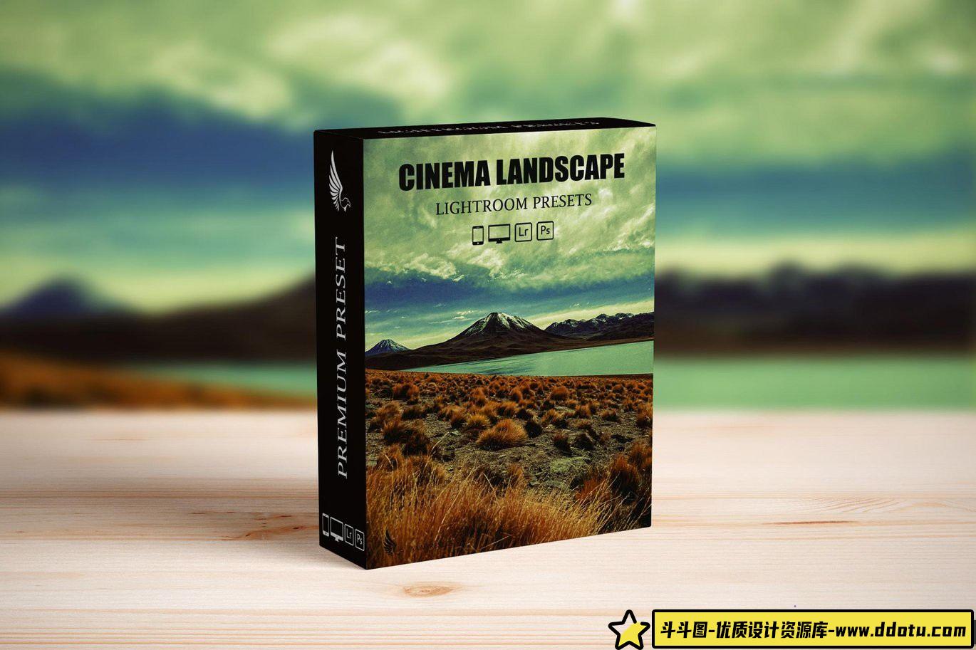 风光LR预设旅行电影风光调色lr预设 Landscape Cinematic Lightroom Presets Pack-斗斗图