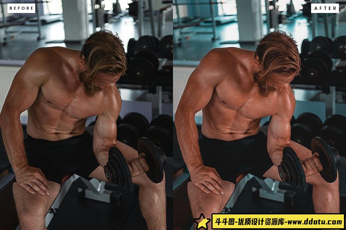 超值10000+ LR预设：完美调色提升健身运动人像效果的Lightroom工具