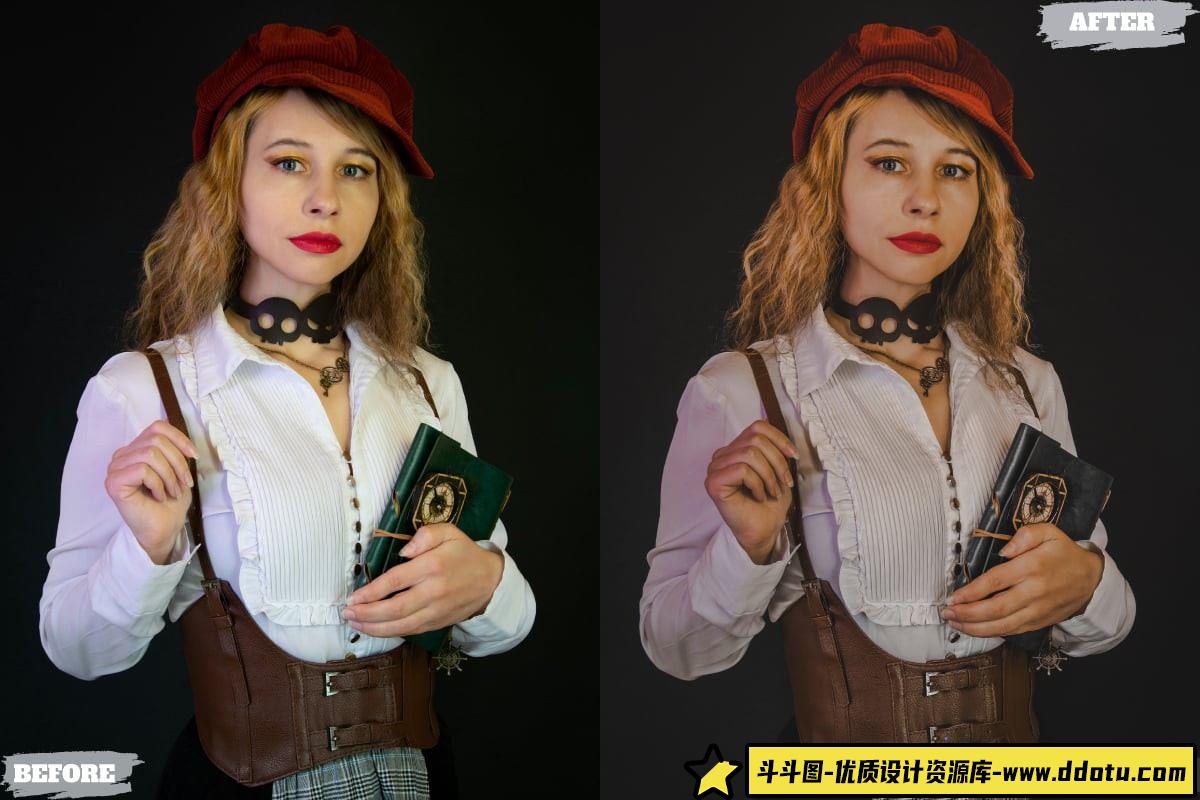 复古胶片风格LR预设：适用于桌面和移动设备的人像编辑工具