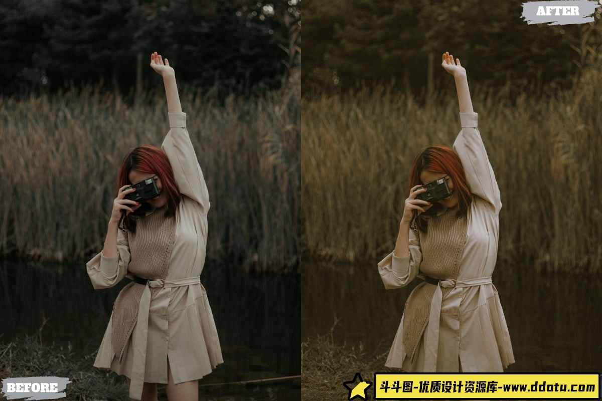 复古胶片风格LR预设：适用于桌面和移动设备的人像编辑工具