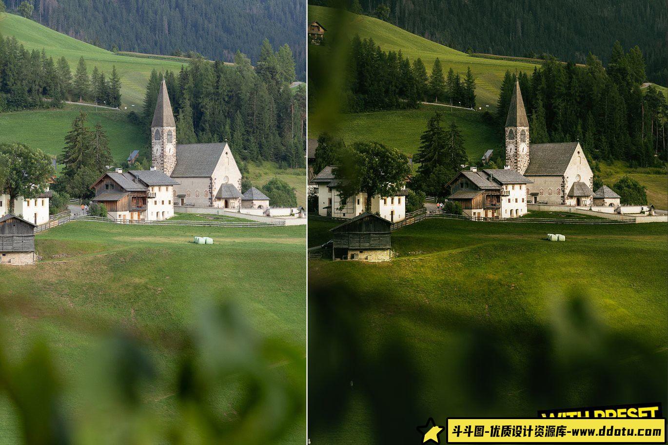 探索ARTA – 多洛米蒂风光LR预设，打造完美旅拍电影调色效果