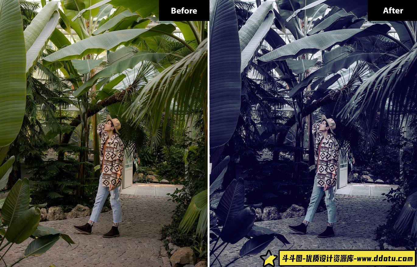 超10000款LR预设：蓝调电影色彩效果，Hod Warm Blue Lightroom与Photoshop滤镜合集