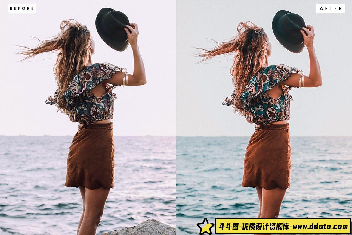 提升旅拍风格的LR预设：深邃电影人像调色Lightroom效果解析