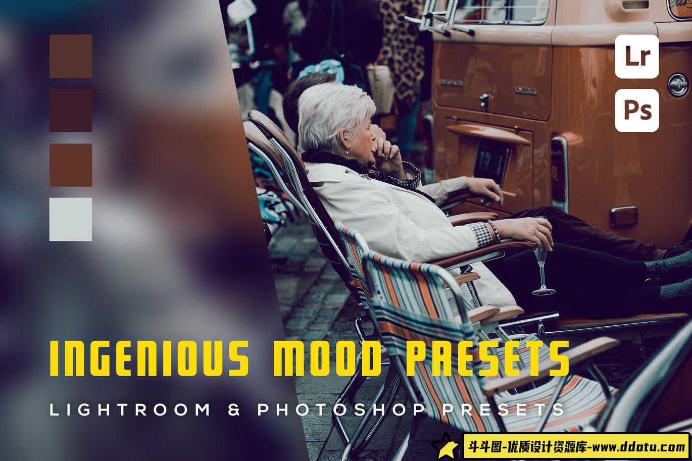 时尚人文街拍旅拍LR预设：探索ngenious Mood Presets与电影人像的完美结合-斗斗图