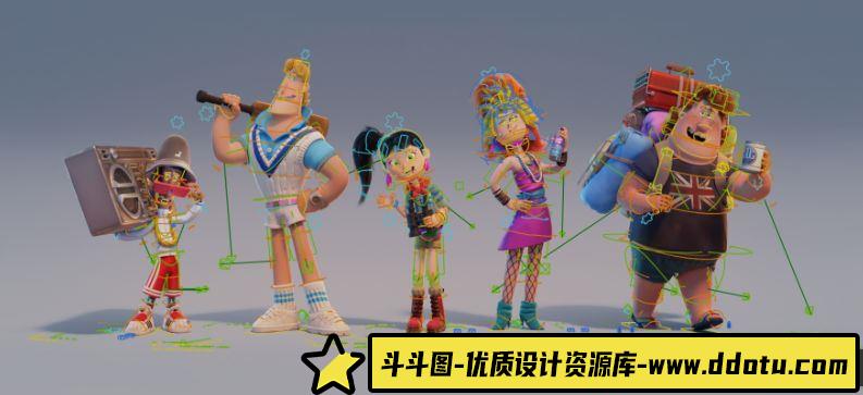 Blender Studio：使用CloudRig插件进行卡通人物3D角色绑定的全面教程 - 斗斗图-斗斗图