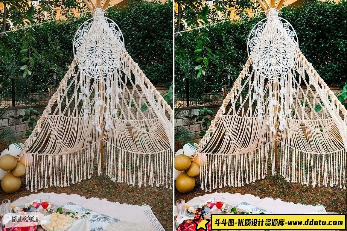 婚礼LR预设波西米亚婚礼人像LR预设 Presets Lightroom Mobile Boho Lovers - 斗斗图-斗斗图