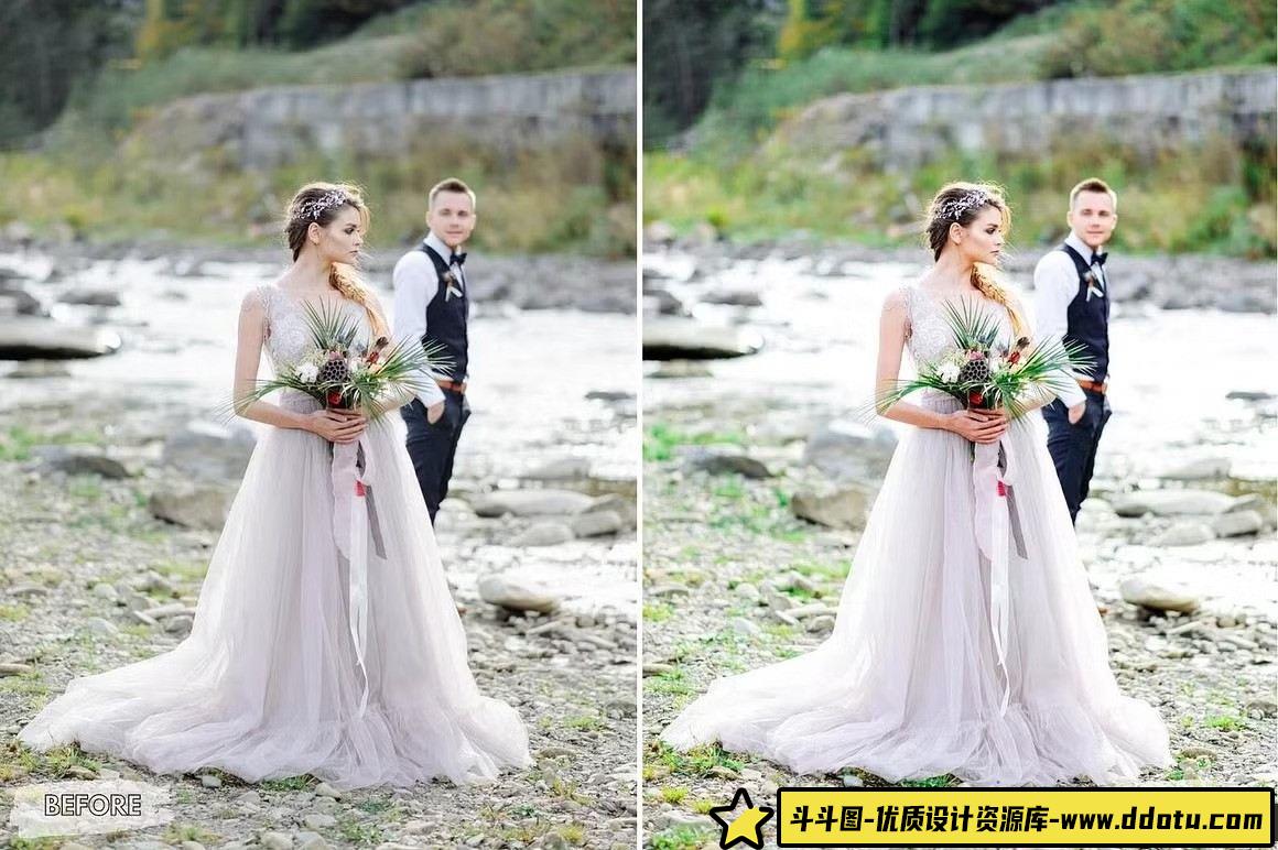 婚礼LR预设波西米亚婚礼人像LR预设 Presets Lightroom Mobile Boho Lovers - 斗斗图