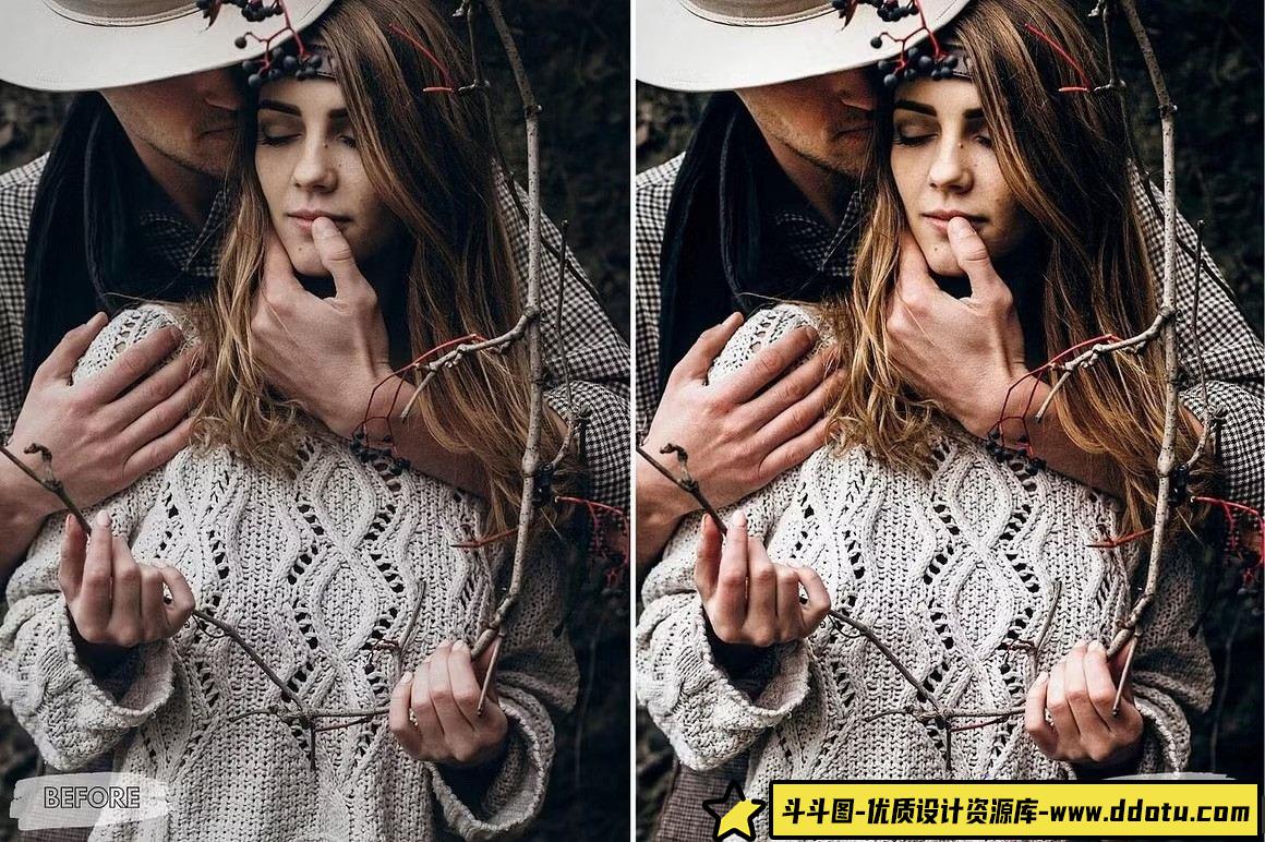 婚礼LR预设波西米亚婚礼人像LR预设 Presets Lightroom Mobile Boho Lovers - 斗斗图